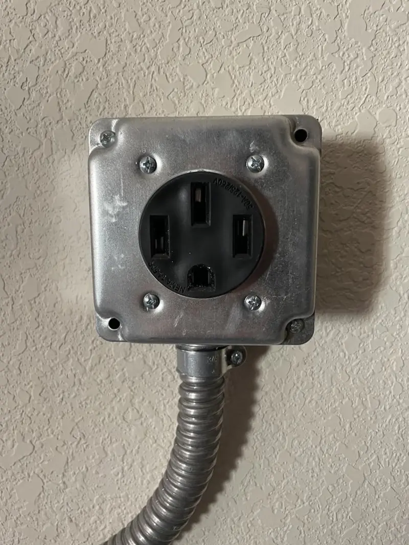 NEMA 14-50 outlet installed for Electrical Panel Upgrade in Sylvester